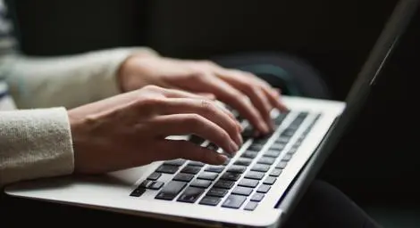 Woman on laptop