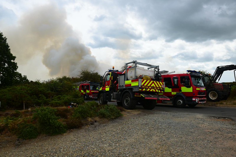 Fire trucks on site 