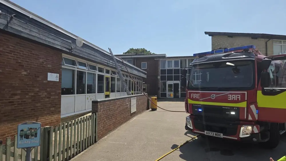 The Early Years building where the fire occurred can be seen on the left.