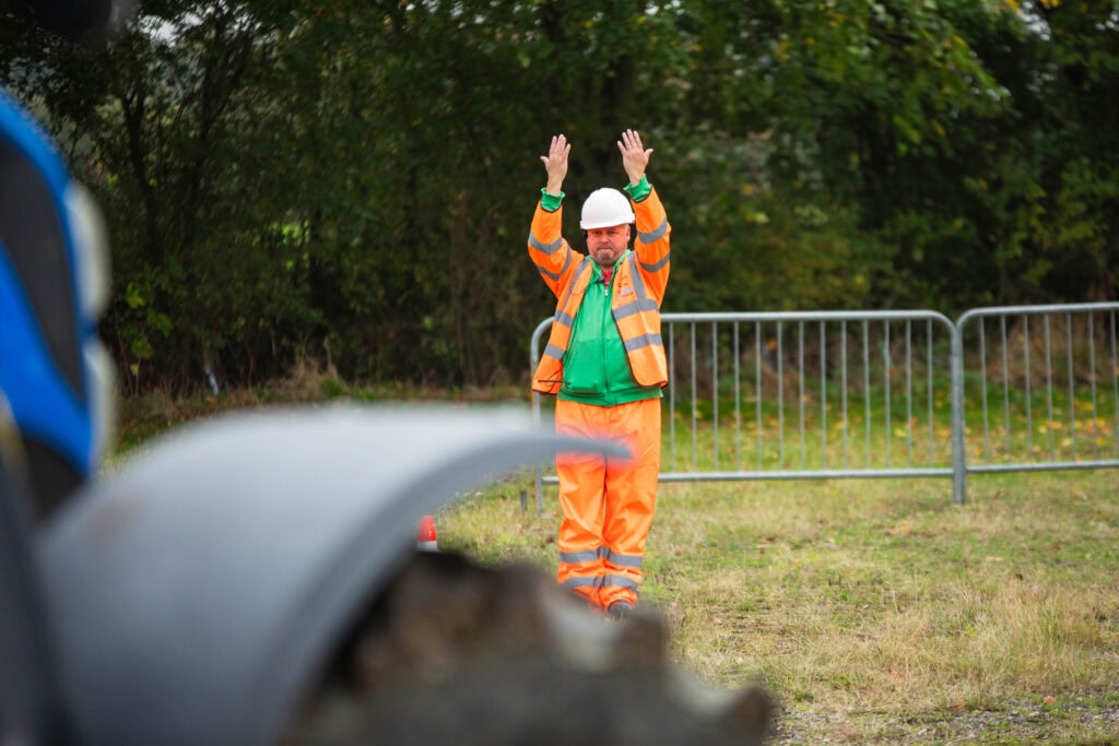 A man in a skills bootcamp practical session
