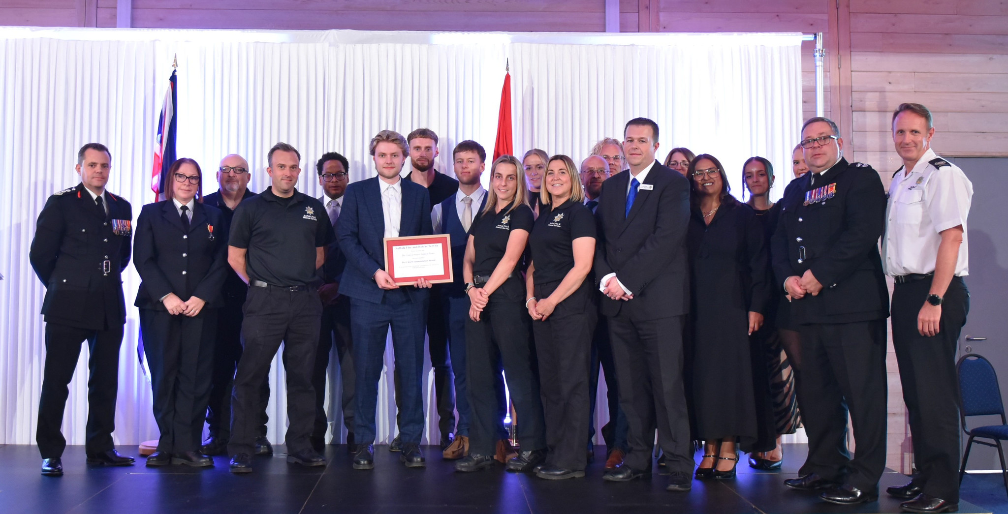 Award winners at SFRS Awards 2025