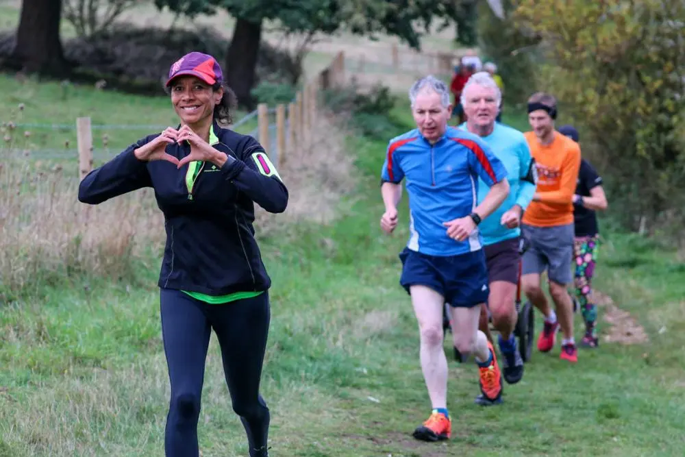 Runners taking part in the Alton Water parkrun in Suffolk