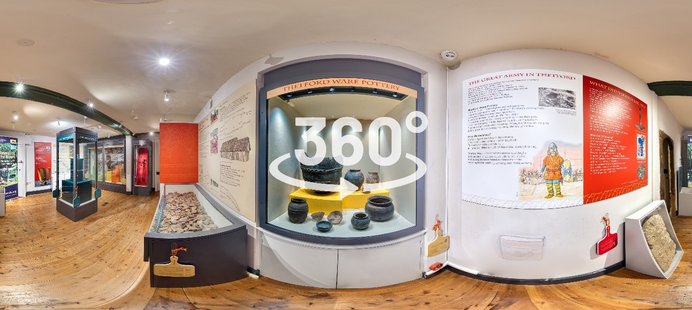 A 360 degree view of the exhibition in the Ancient House Museum