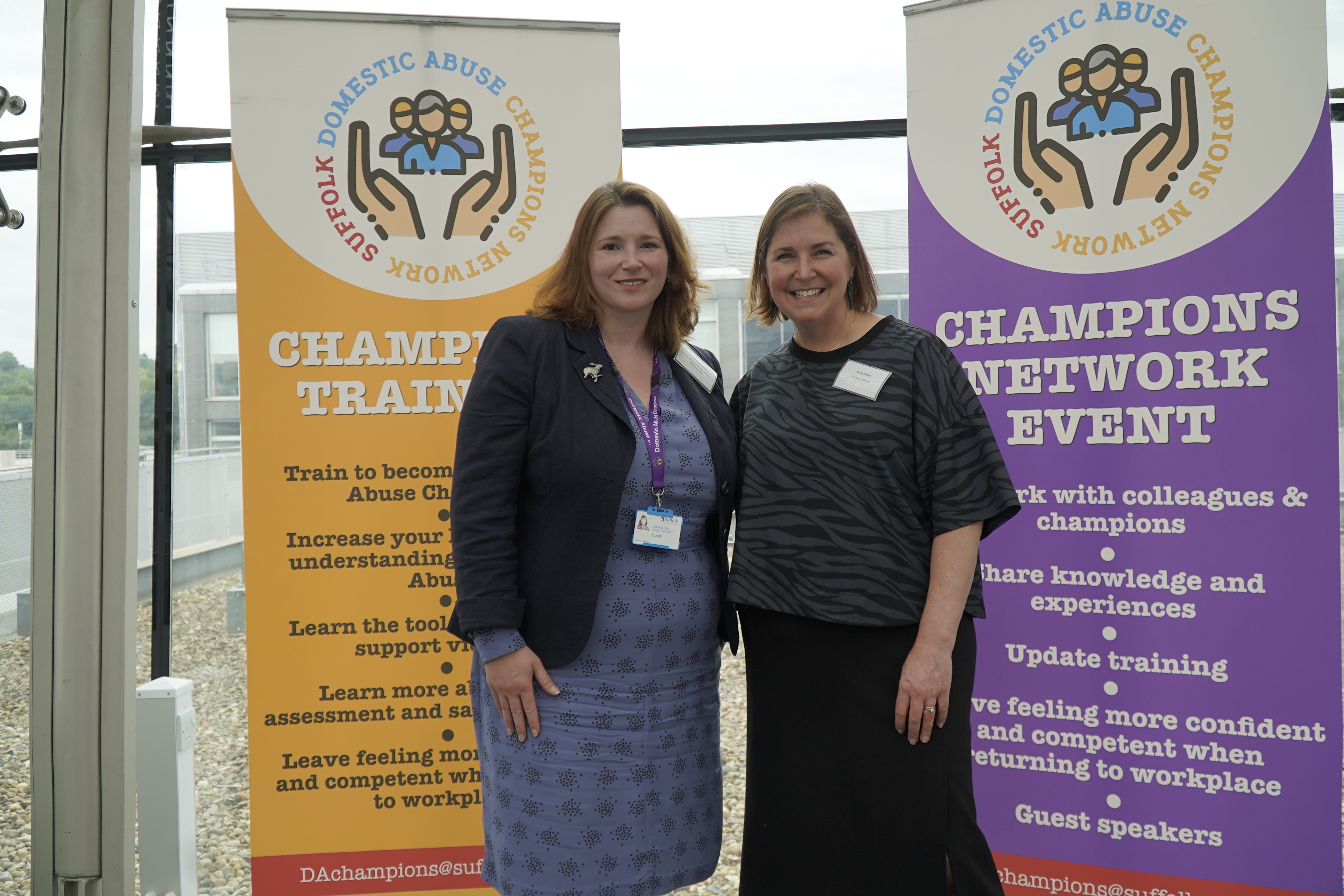 Cllr Bobby Bennett and Nicole Jacobs, The Domestic Abuse Commissioner for England and Wales