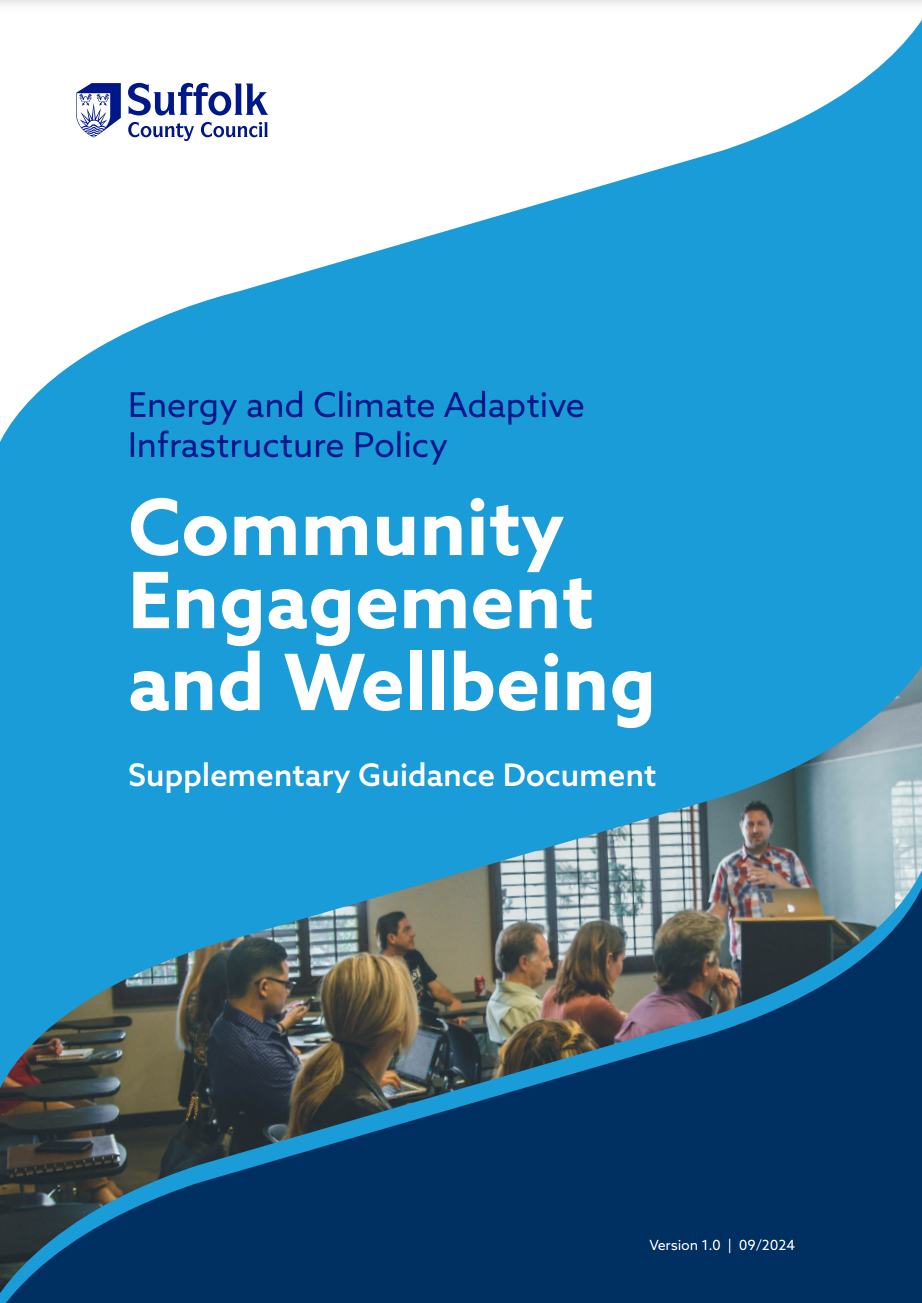 The cover of the community engagement and wellbeing guidance document