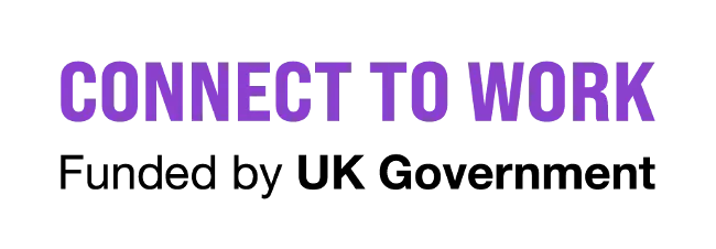 Connect to Work logo in purple.