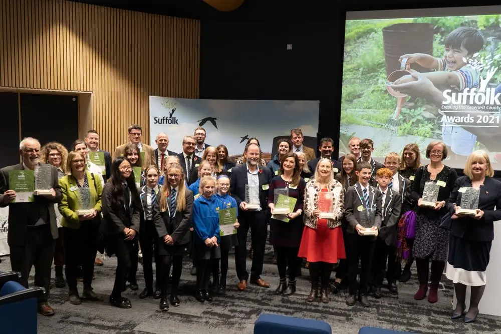 A group photo of all the Award winners in 2021
