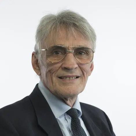 Edward Back, councillor. Wearing a light blue shirt with dark blue spotted tie.
