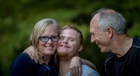 SEND family smiling