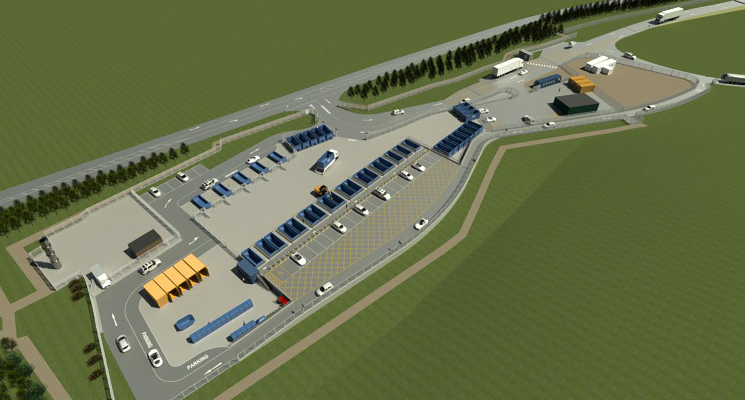 How Foxhall Recycling Centre will look once the £7.8m redevelopment is completed.