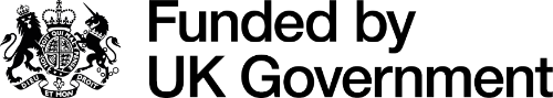 Funded by UK Government image with UK Gov logo