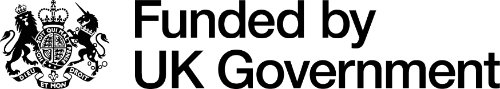 Logo for Funded by UK Government