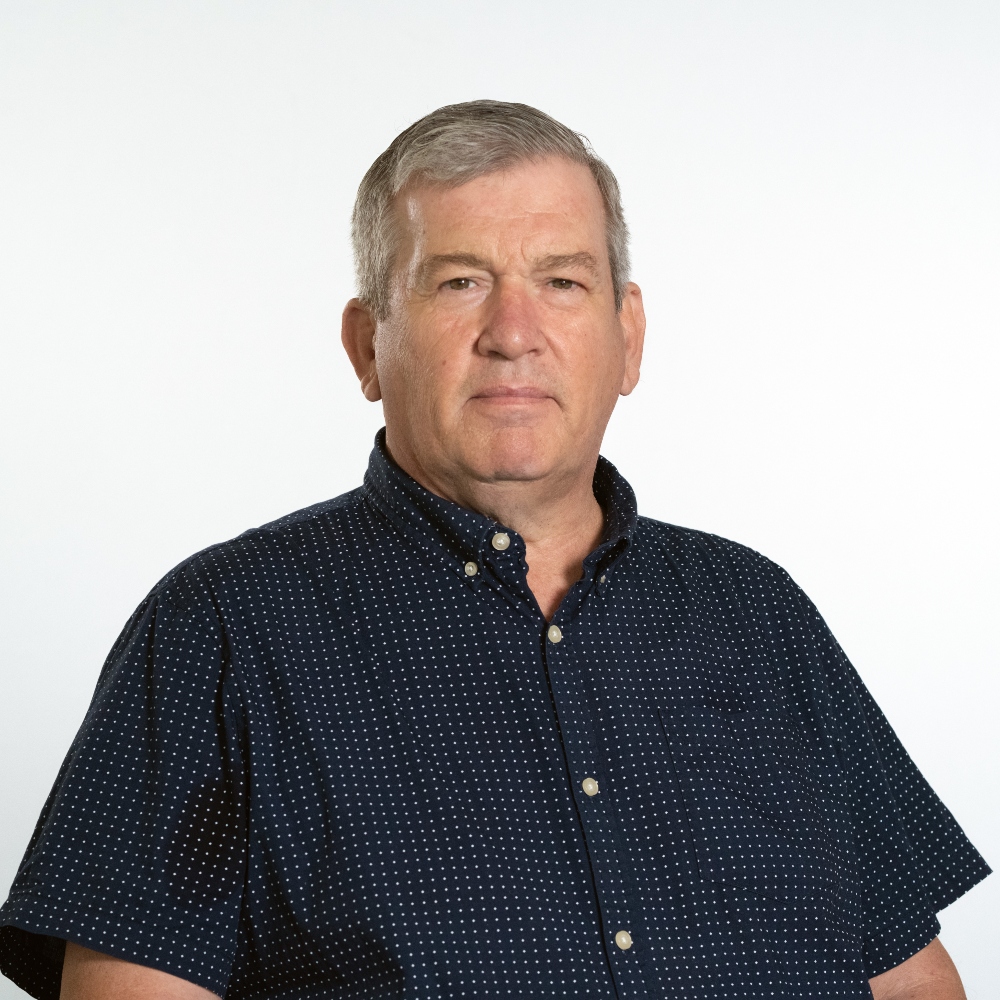 Cllr Gary Keogh wearing short sleeve shirt