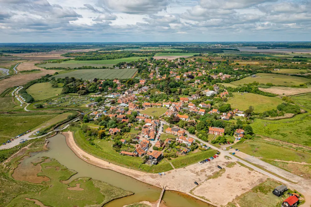 Aerial photo of Walberswick, Suffolk