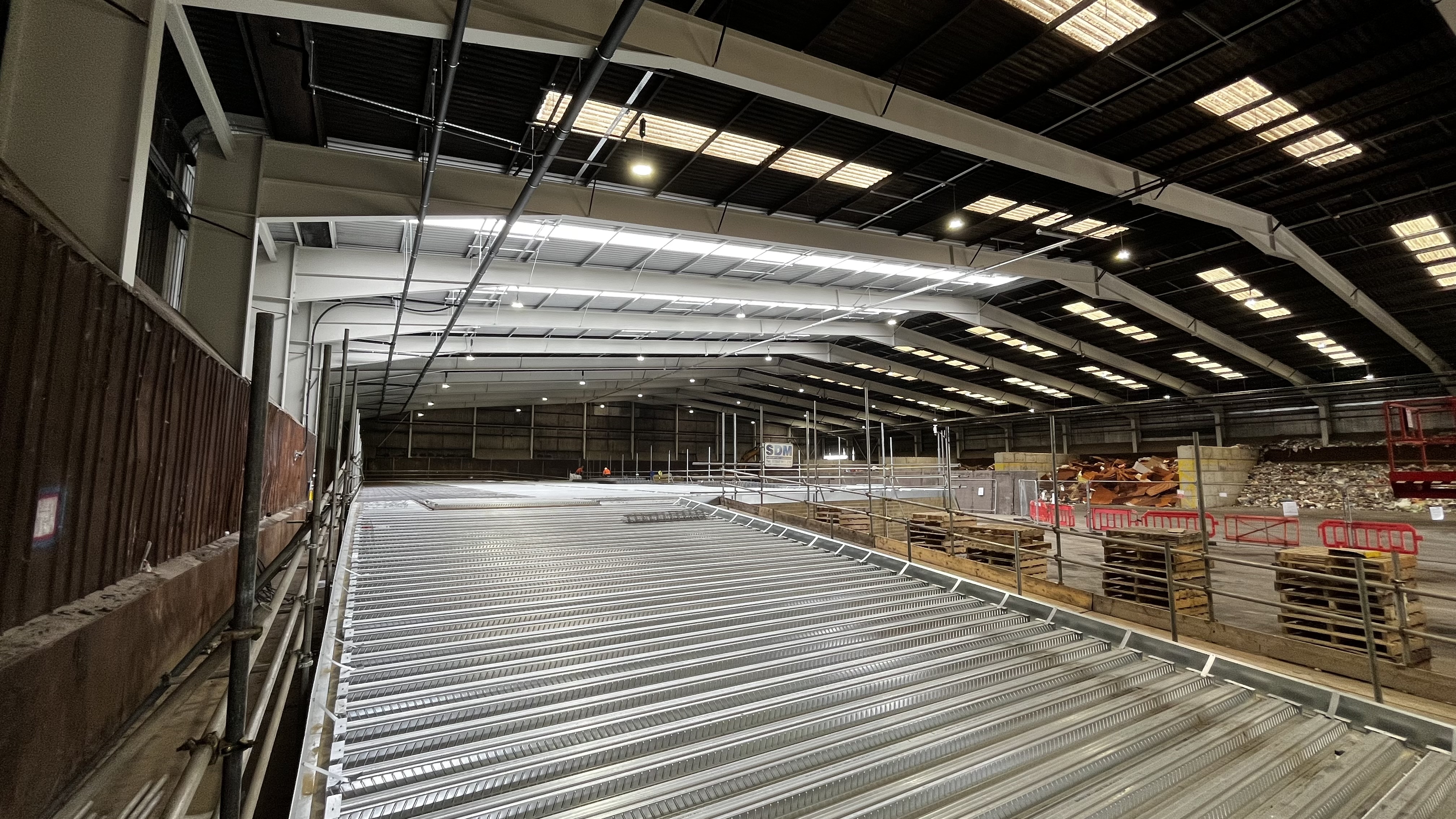 A view inside the new recycling centre