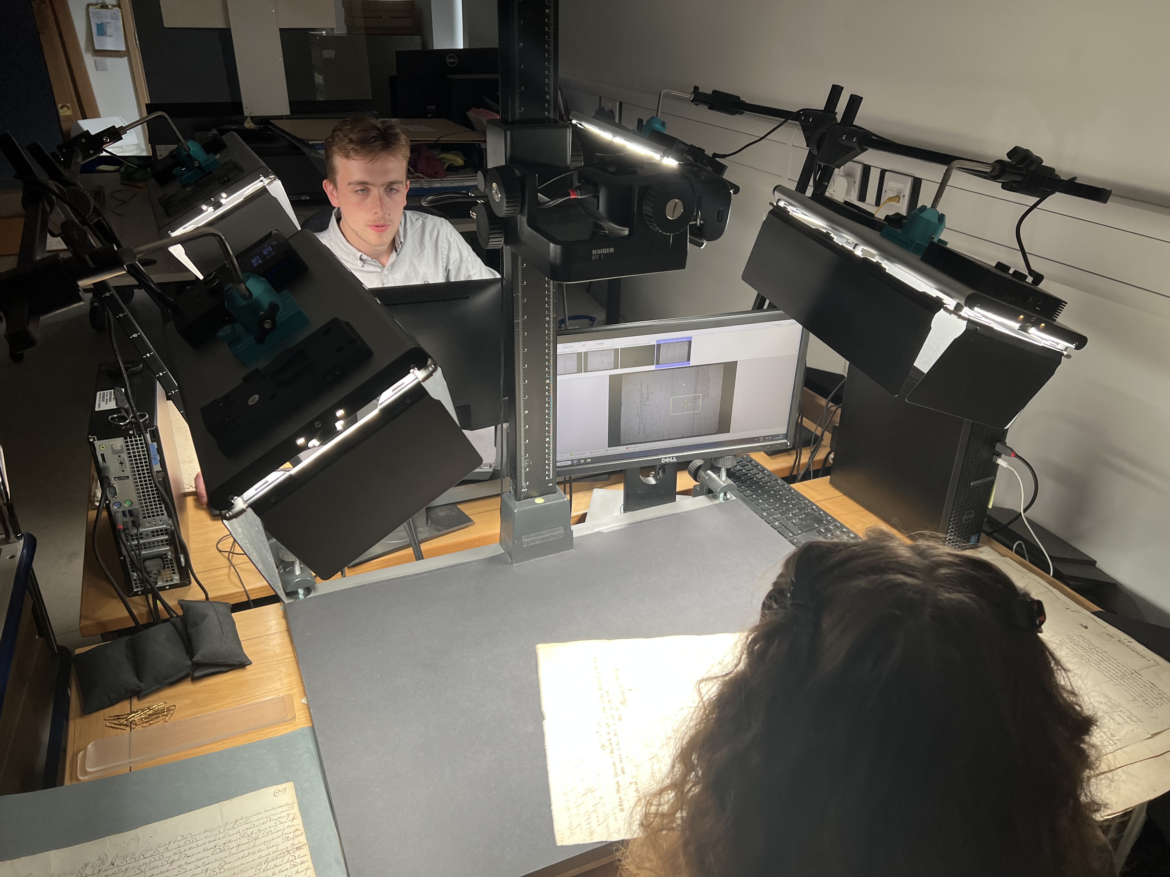 Work on digitalising the records 