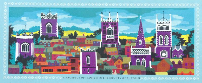 A painting of the Ipswich skyline