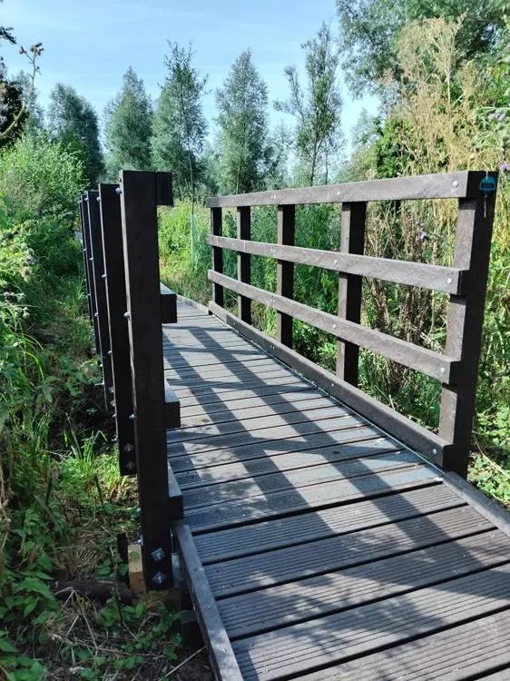 a new boardwalk and bridge construction