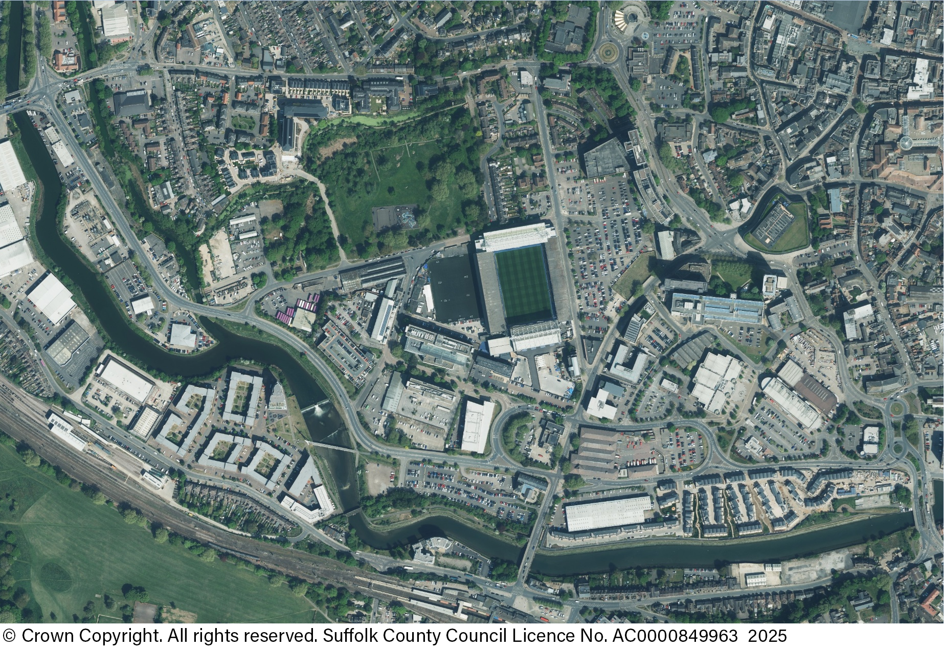 aerial view of ipswich