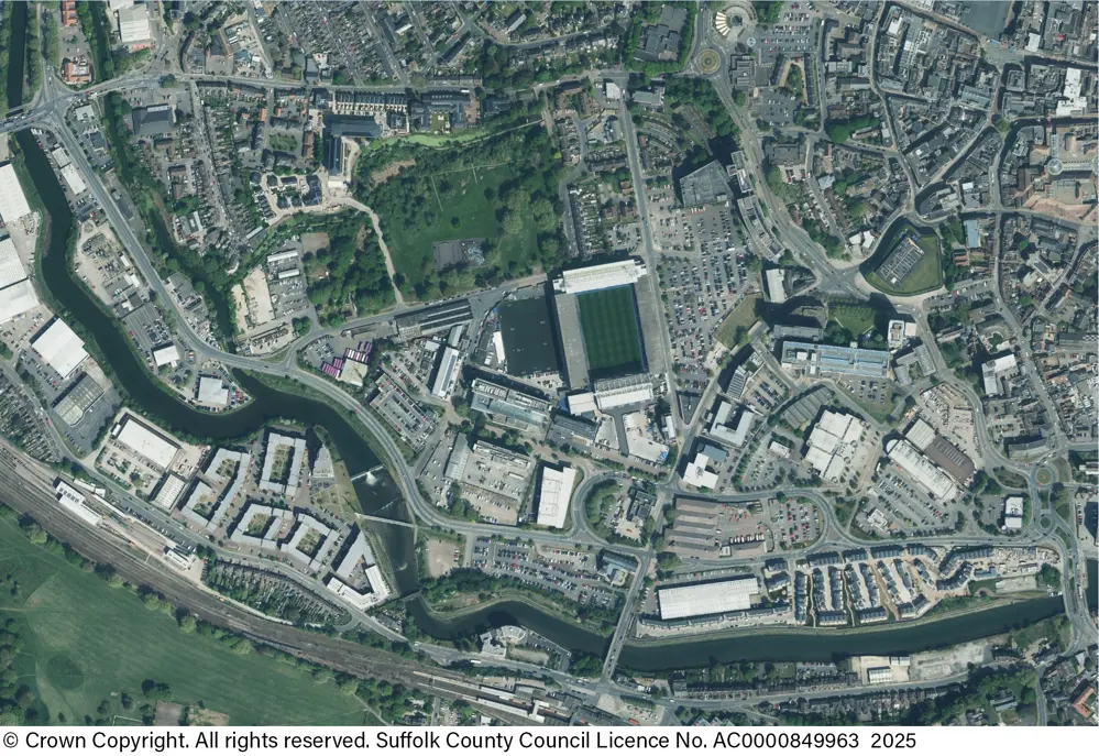 aerial view of ipswich