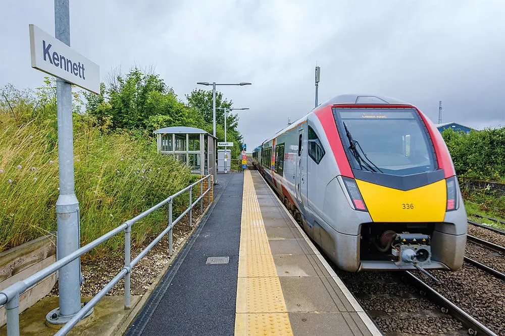 A Greater Anglia train at Kennett railway station (Picture: Greater Anglia)