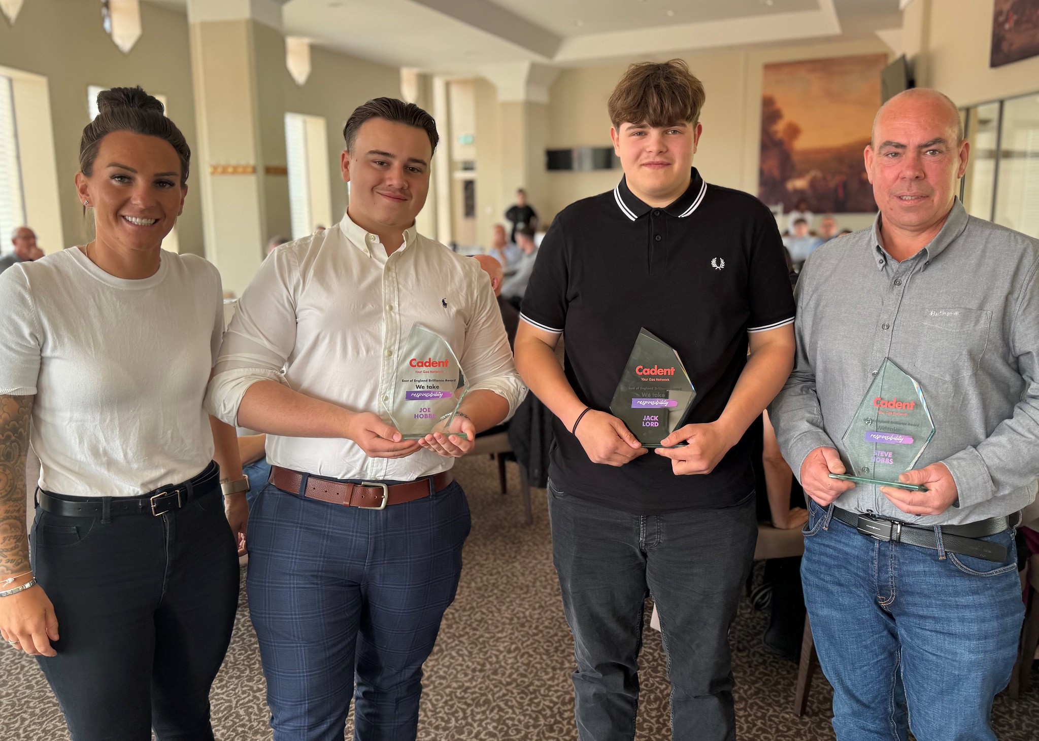 L-R Vicky Grieve, Joe Hobbs, Jack Lord, Steve Hobbs