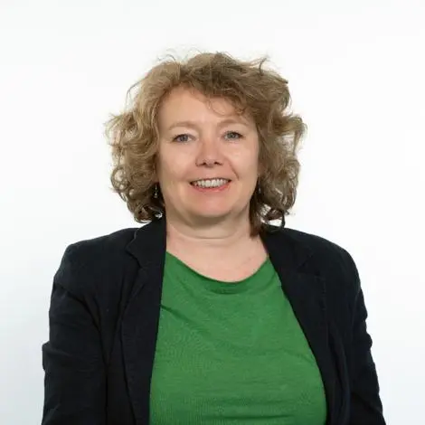 Councillor Laura Smith wearing black jacket and green top