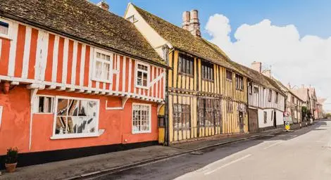 Lavenham village Suffolk