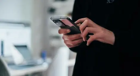 Woman using a mobile phone