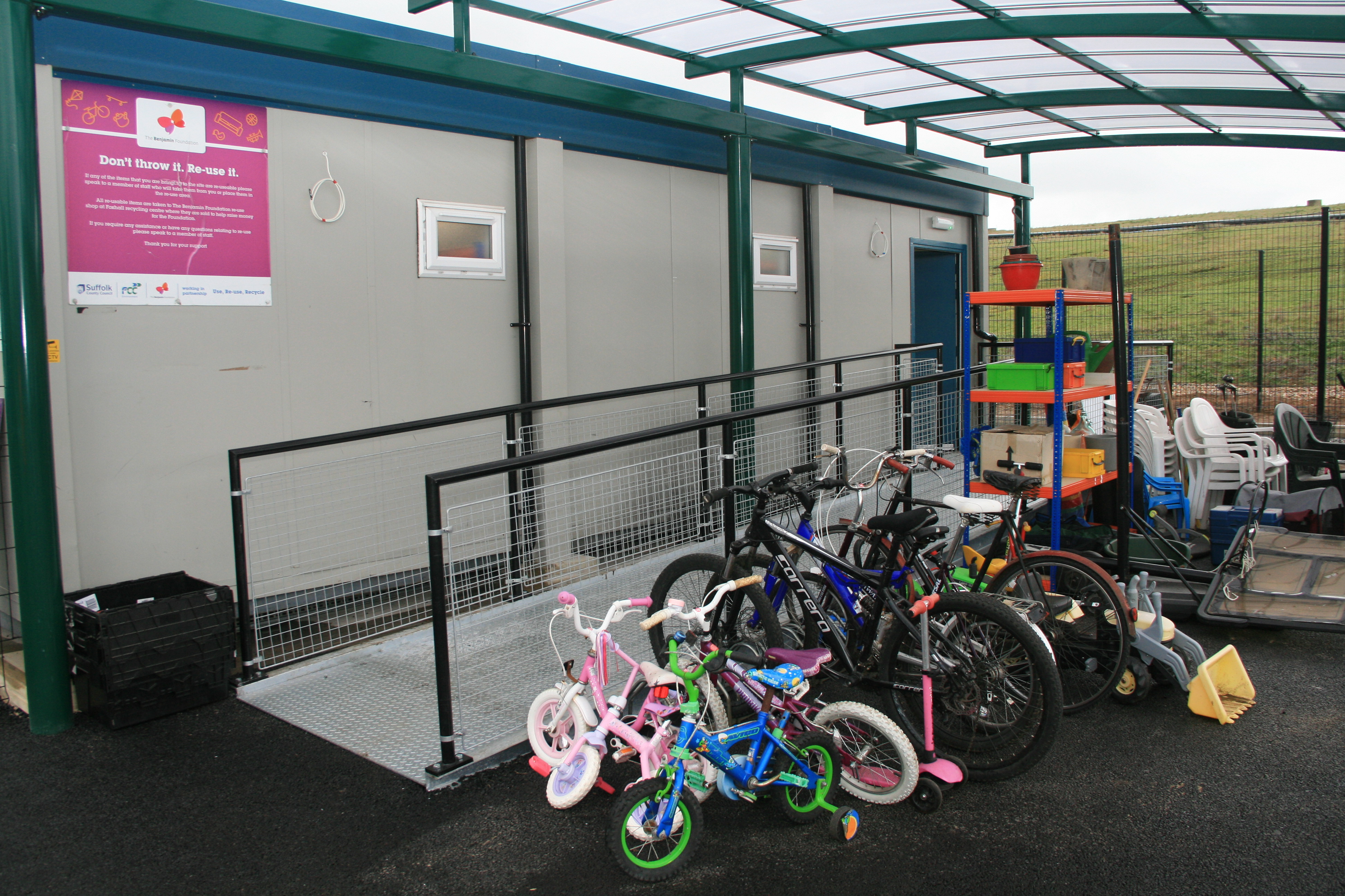 The new shop has a canopy, more outside space and dedicated customer parking. 