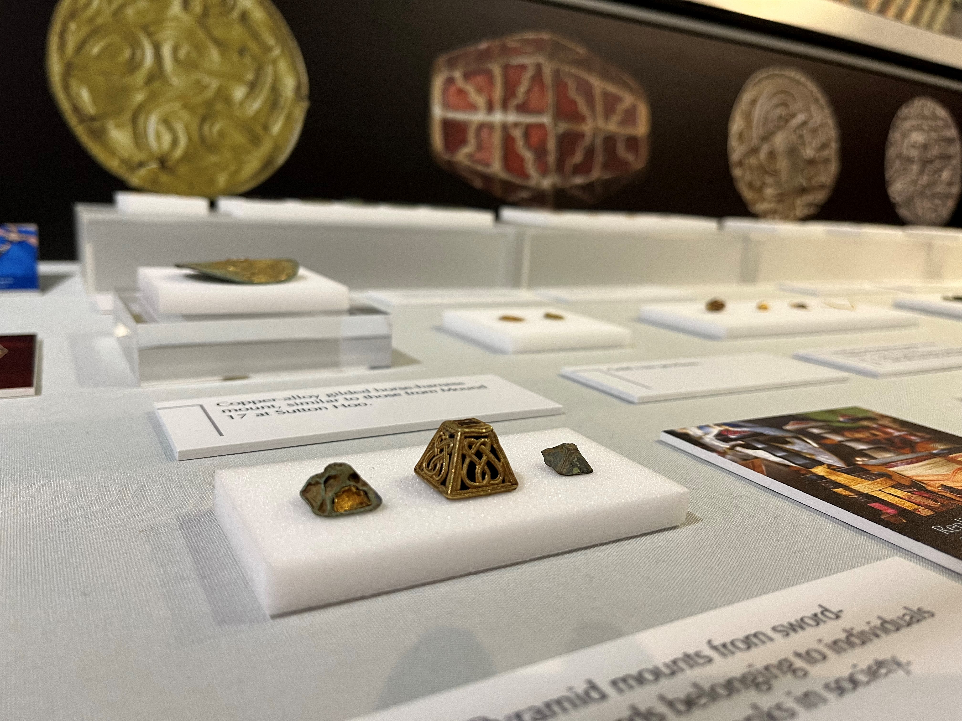 Pyramid mounts on display at the museum