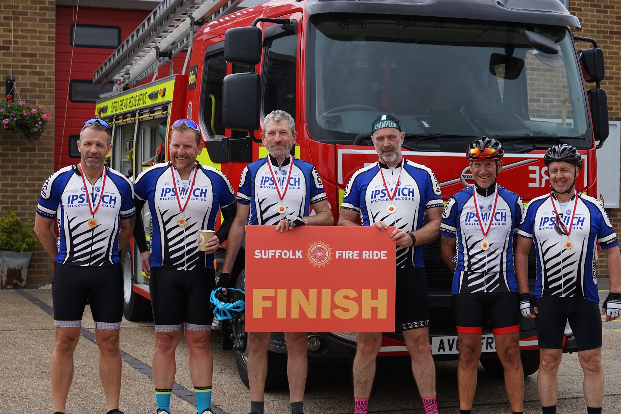 Participants at a previous Suffolk Fire Ride 