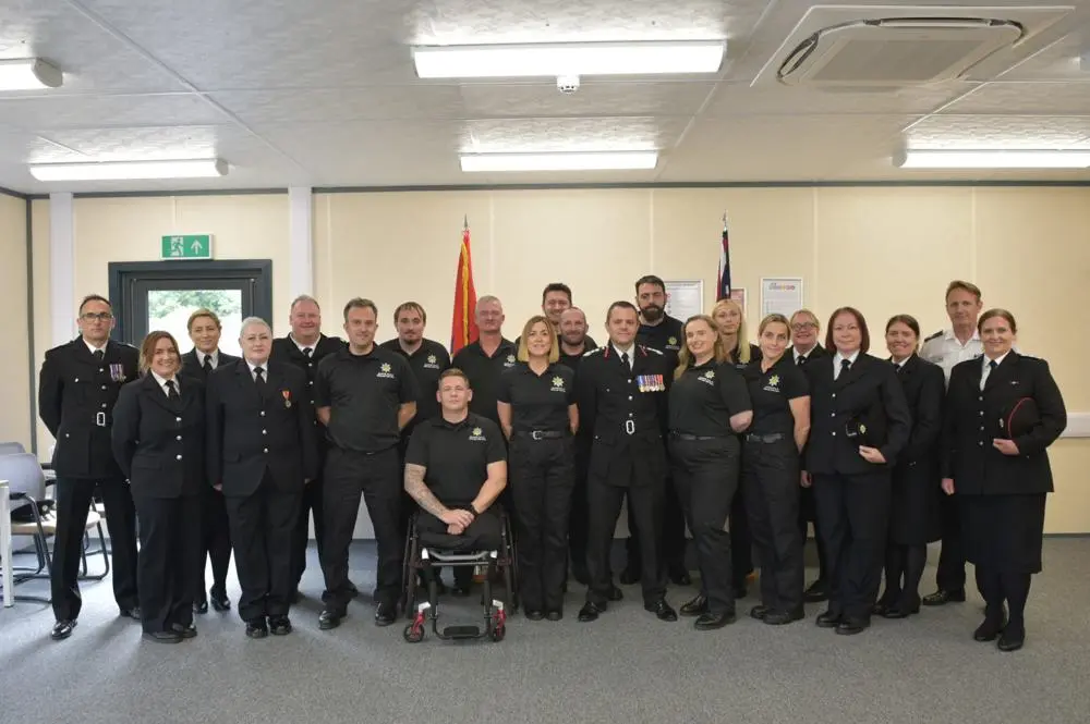 New control room staff following pass-out parade