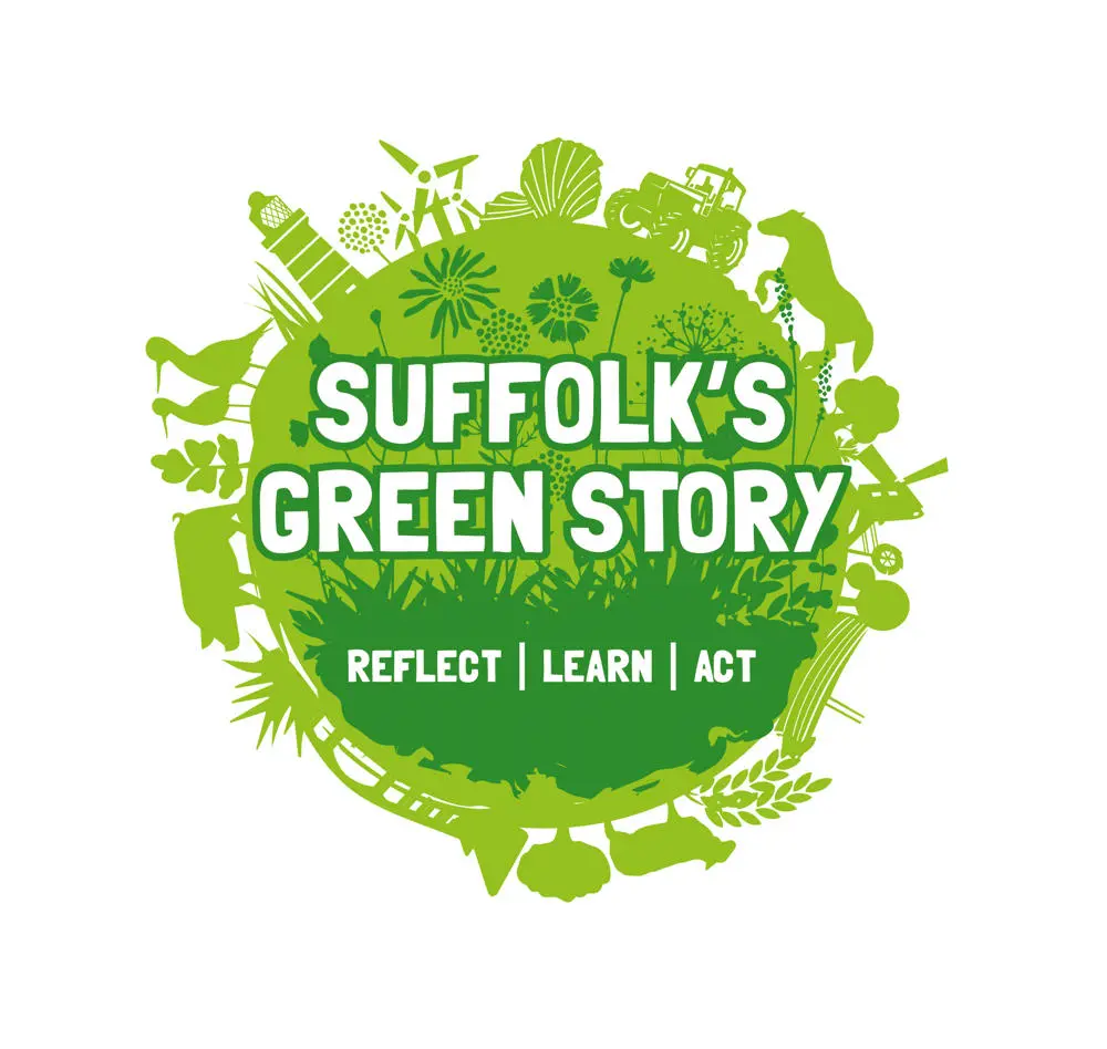 Logo for Suffolk's Green Story - Reflect | Learn | Act
