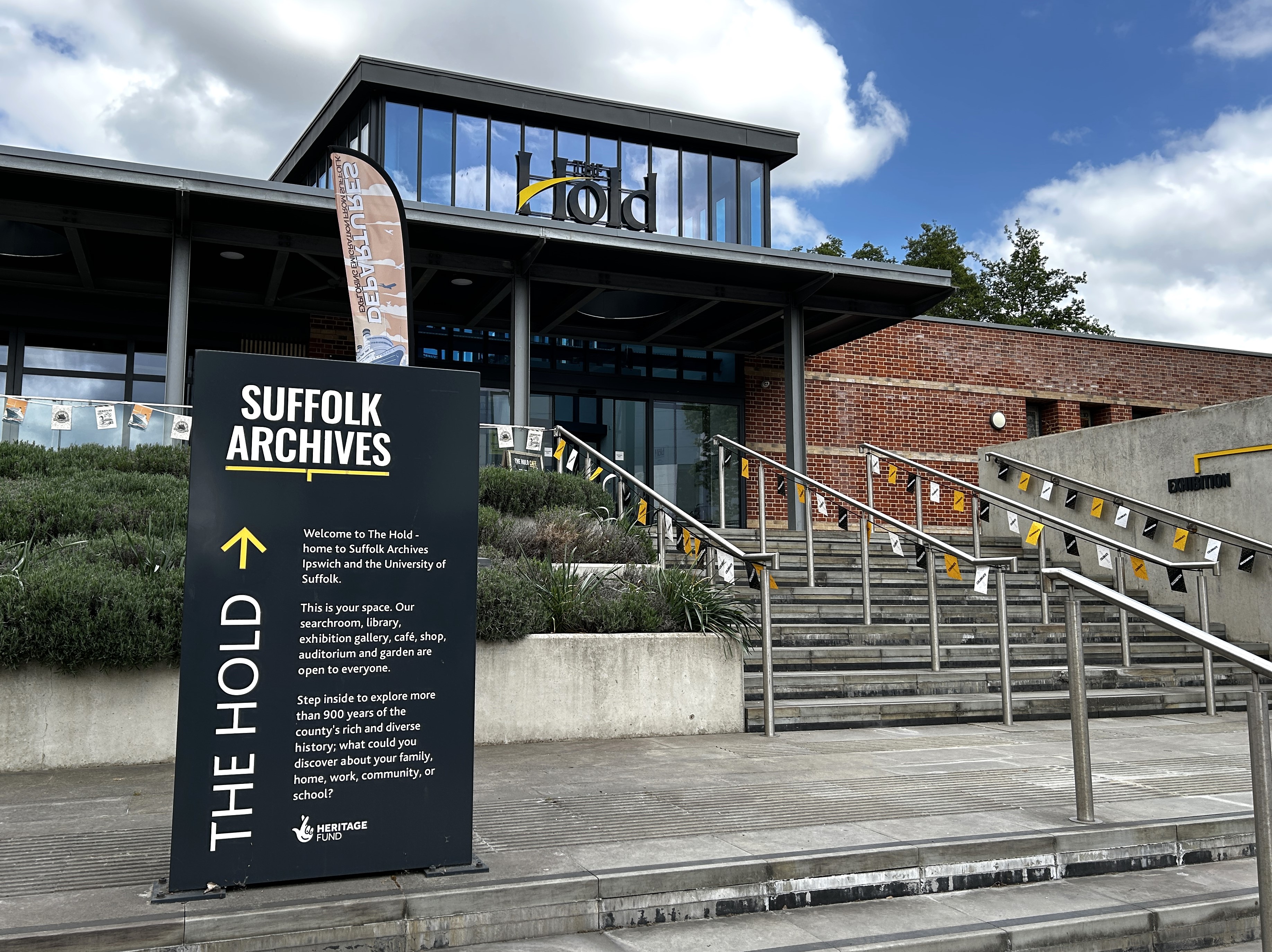 The Hold archives building in Ipswich