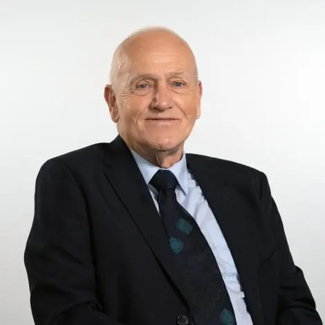 Cllr Trevor Lailey wearing suit and tie
