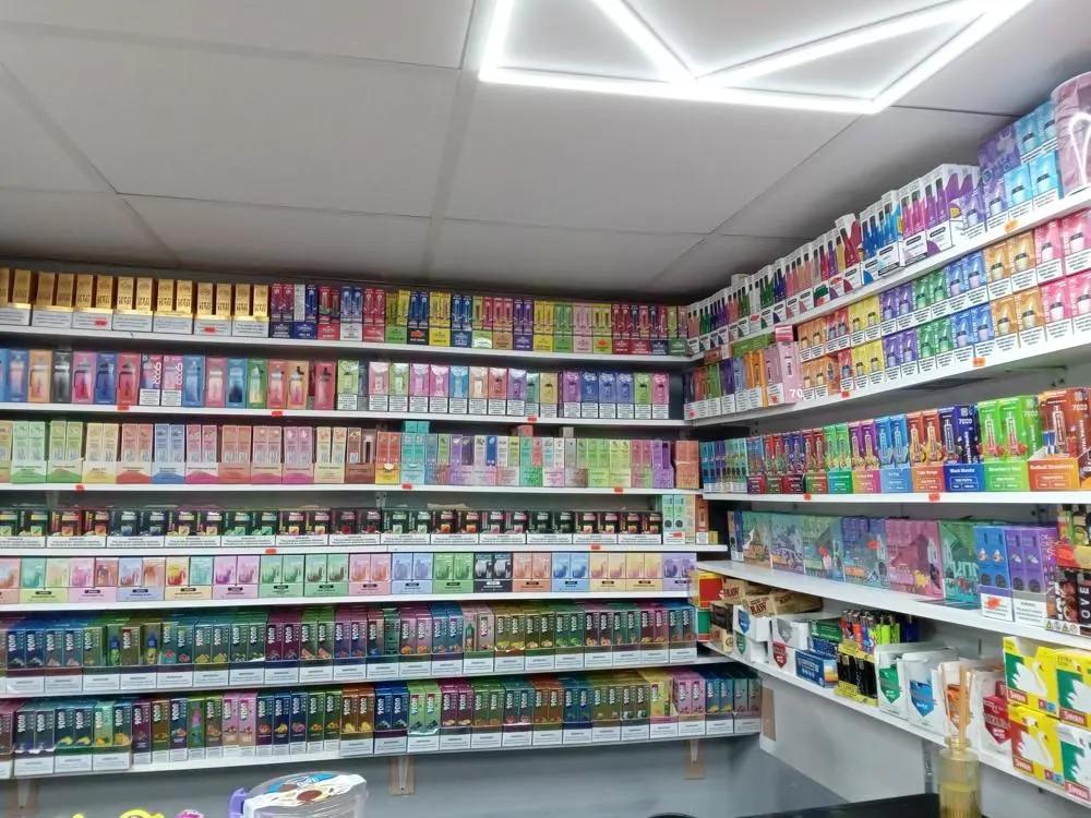 Illegal vapes on shelves