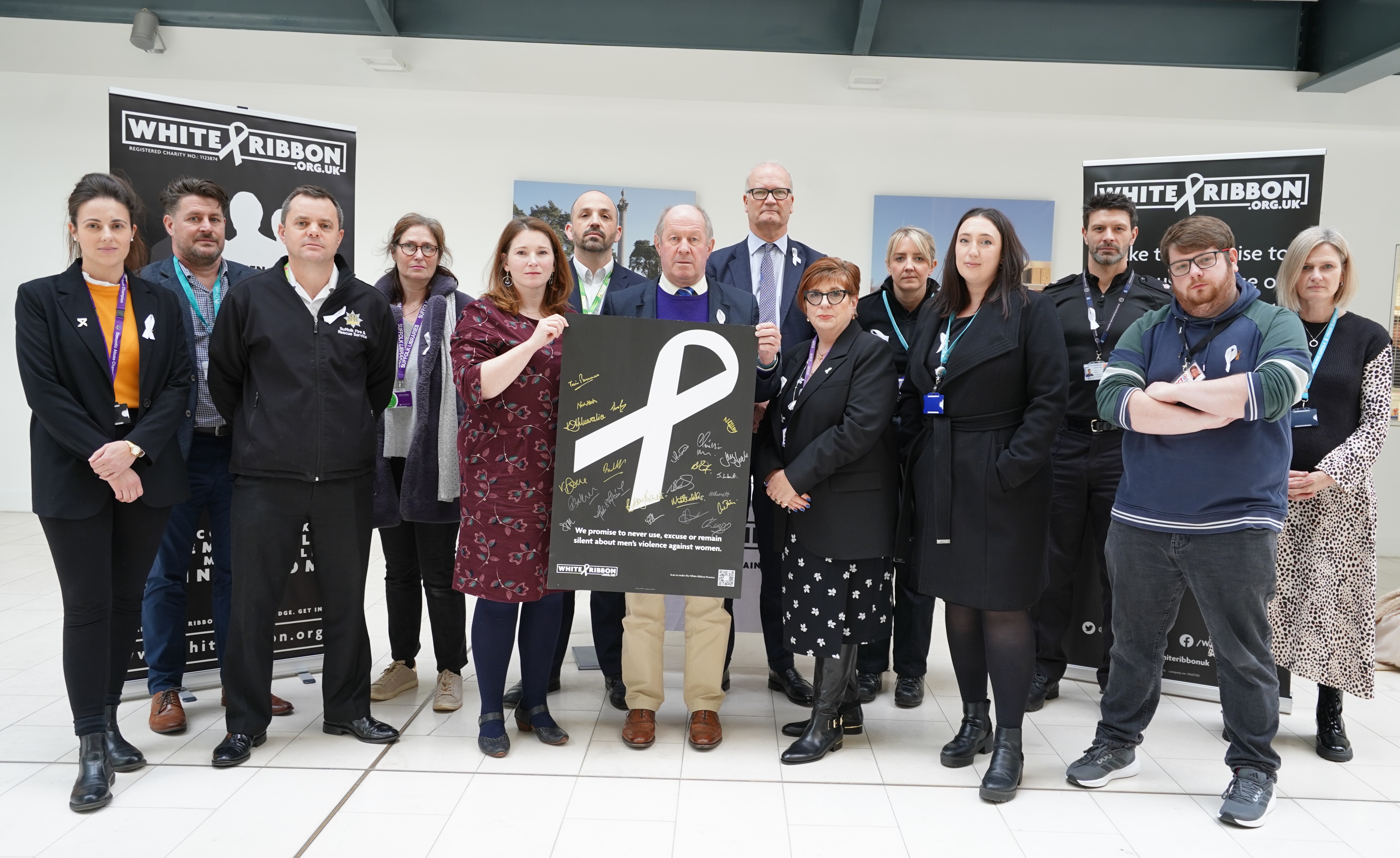 Representatives from across Suffolk gather to pledge their support to this year's campaign